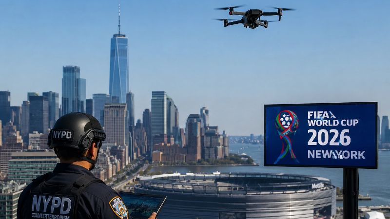 Polisi New York Piala Dunia Holopis