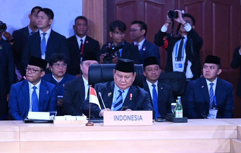 Presiden Prabowo Dalam Rapat Pleno Ktt Asean Ke 48 Holopis 1