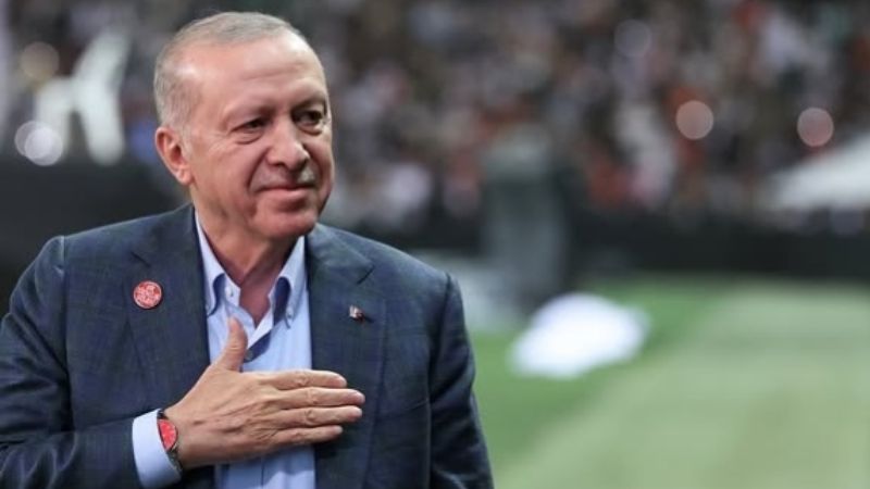 Presiden Turkir Erdogan Holopis