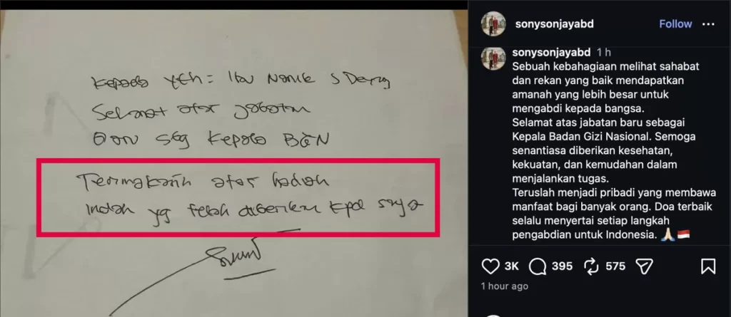 Sony Sanjaya Ditahan Kejagung, Ucapan 'Terima Kasih atas Hadiah' ke Nanik S Deyang Bikin Heboh 1 Unggahan