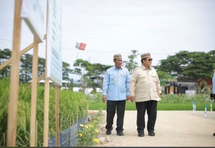 Presiden Prabowo dan Mentan Amran Holopis