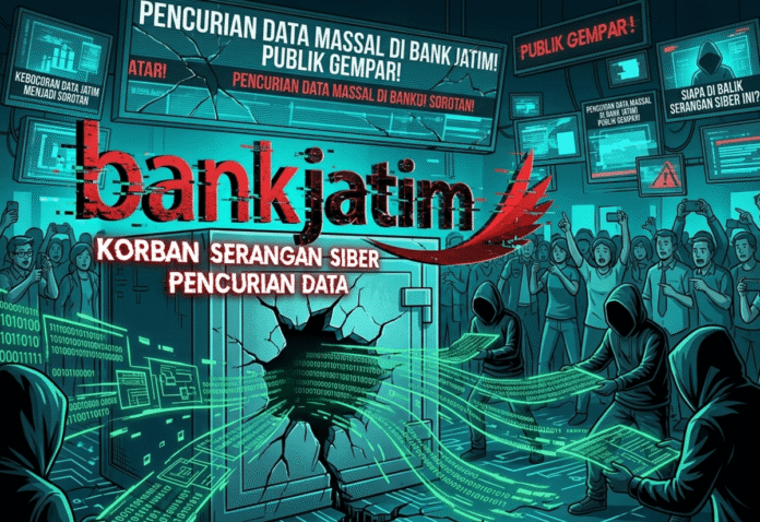 Ilustrasi Serangan Siber Pada Bank Jatim
