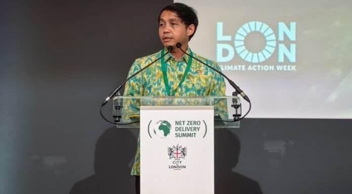 Menhut Raja Juli Antoni Saat Memberikan Keterangan Di London Climate Action Week Holopis