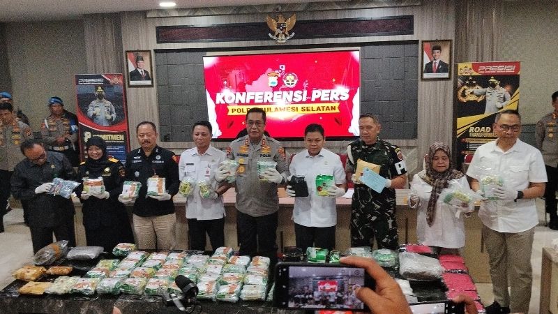 Polda Sulsel Sita 70 Kg Sabu Holopis