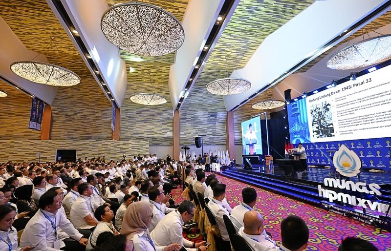 Presiden Prabowo Saat Menghadiri Munas Xviii Hipmi Holopis