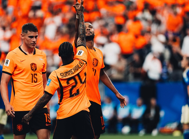 Skuad Timnas Belanda Saat Selebrasi Gol Di Piala Dunia 2026 Holopis 1