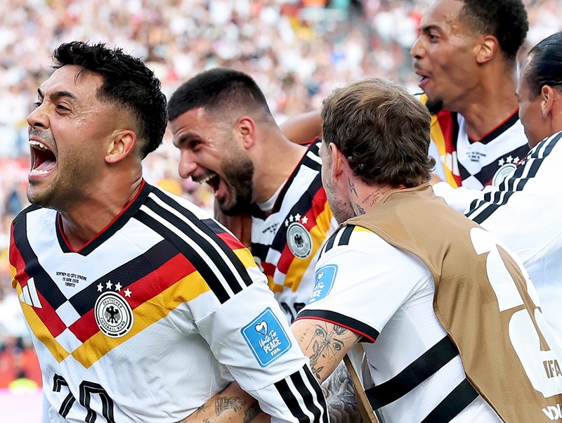 Skuad Timnas Jerman Saat Selebrasi Gol Kemenangan Lawan Pantai Gading Di Piala Dunia 2026 Holopis