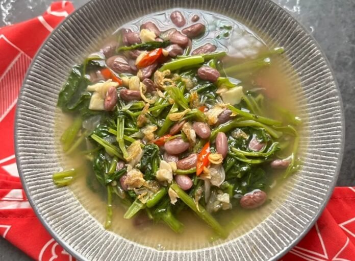 Tumis Kangkung Kacang Merah Holopis