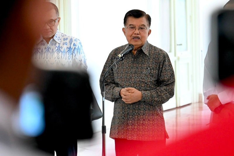 Wakil Presiden Ri Ke 10 Dan Ke 12 Jusuf Kalla Saat Memberikan Keterangan Usai Bertemu Presiden Prabowo Holopis