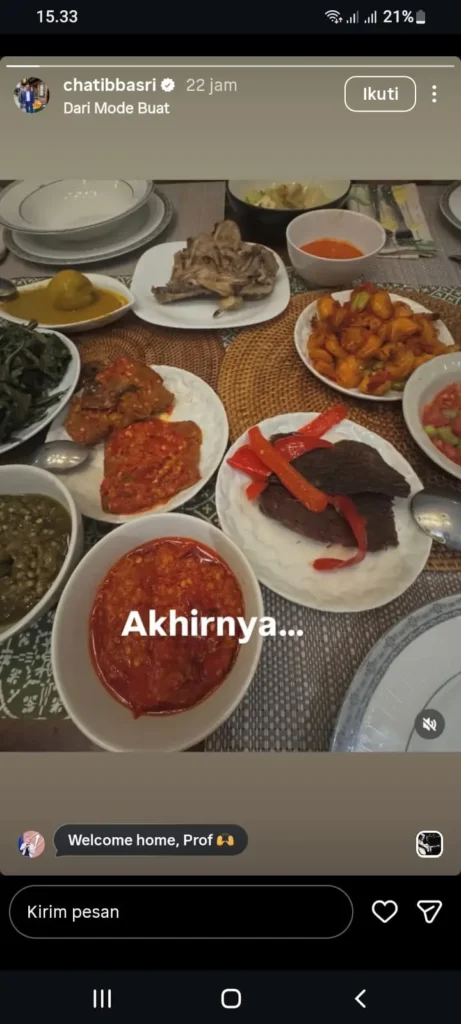 Tangkapan Layar Cerita Instagram Chatib Basri Instagram At Chatibbasri Vwabn
