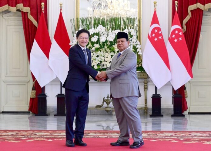 Presiden Prabowo dan PM Singapura Holopis