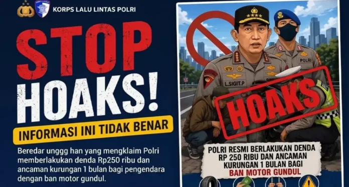 Hoaks Denda Ban Gundul Holopis