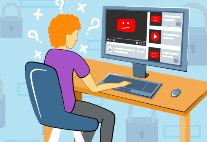 Ilustrasi Video Diblokir
