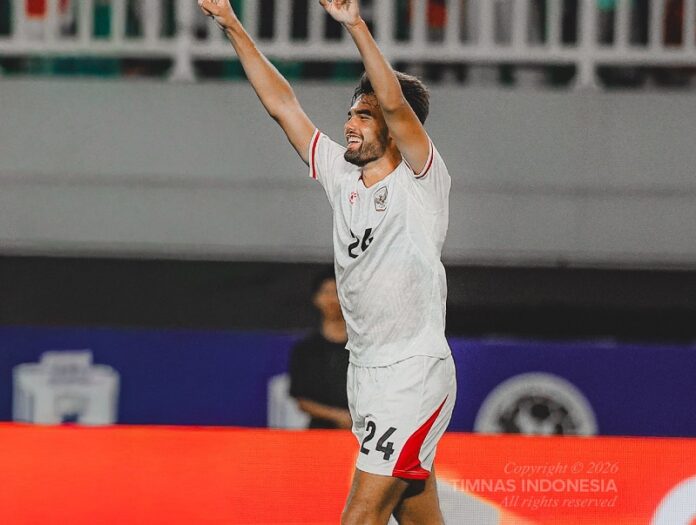 Jens Raven Saat Selebrasi Gol Di Laga Timnas Indonesia Vs Kamboja Holopis