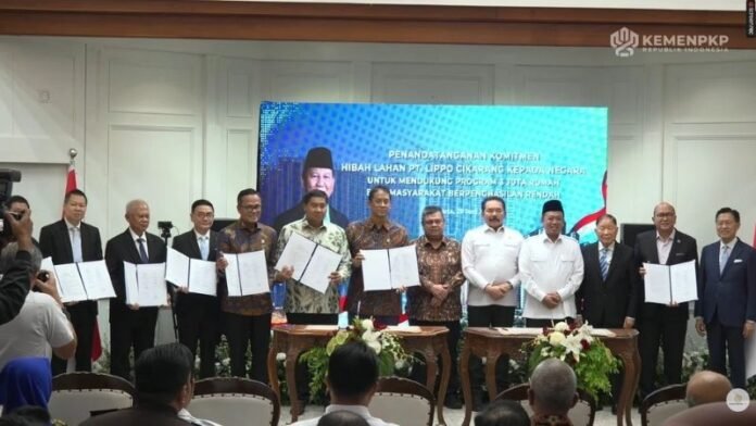 Lippo Hibahkan 30 Hektare Lahan Holopis