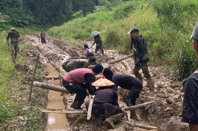 Longsor di Nunukan, 460 KK Terisolir