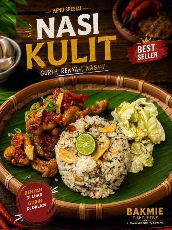 Nasi Kulit Tjap Tjip Tjup