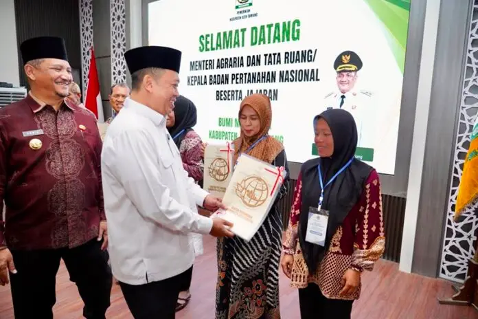 Nusron Wahid Aceh Tamiang Holopis