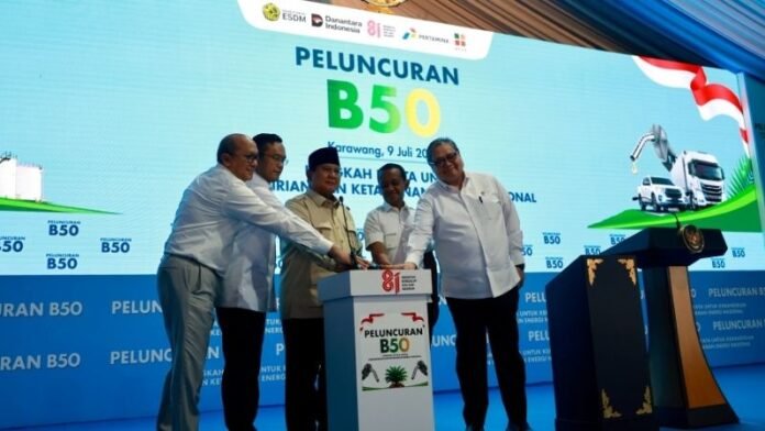 Prabowo Luncurkab B50 Holopis