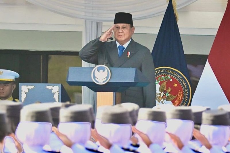 Prabowo Di Pelantikan Pamong Praja Muda 2026