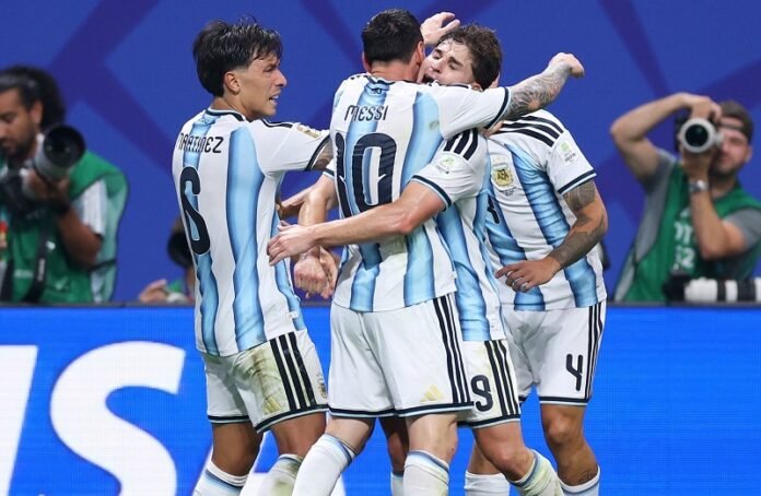 Skuad Timnas Argentina Selebrasi Gol Lawan Mesir Di Piala Dunia 2026 Holopis