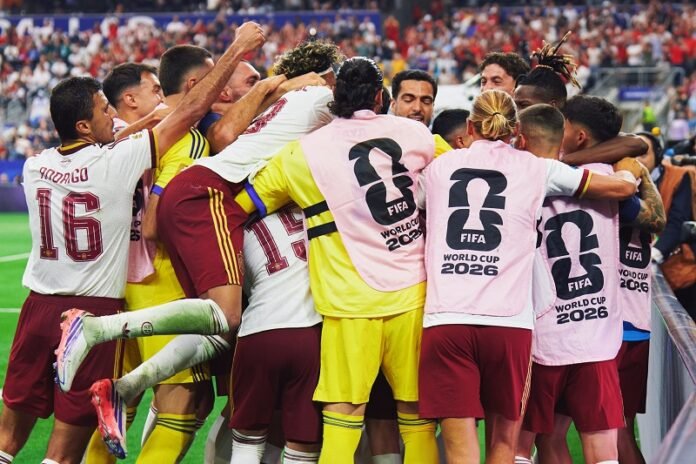 Skuad Timnas Spanyol Saat Selebrasi Kemenangan Lawan Prancis Di Semifinal Piala Dunia 2026 Holopis