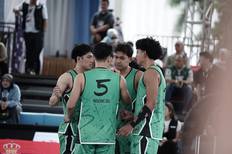 Timnas Basket 3x3 Indonesia Saat Berlaga Di Fiba 3x3 Challanger Holopis