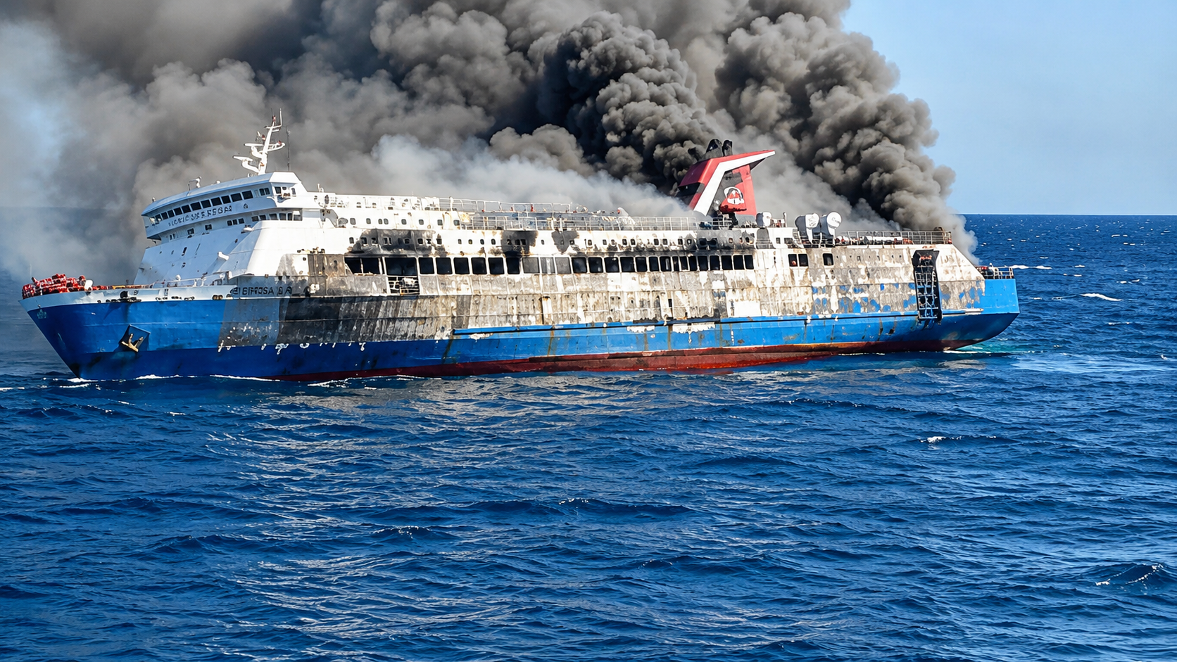 KM Mutiara Sentosa 2 Terbakar Holopis