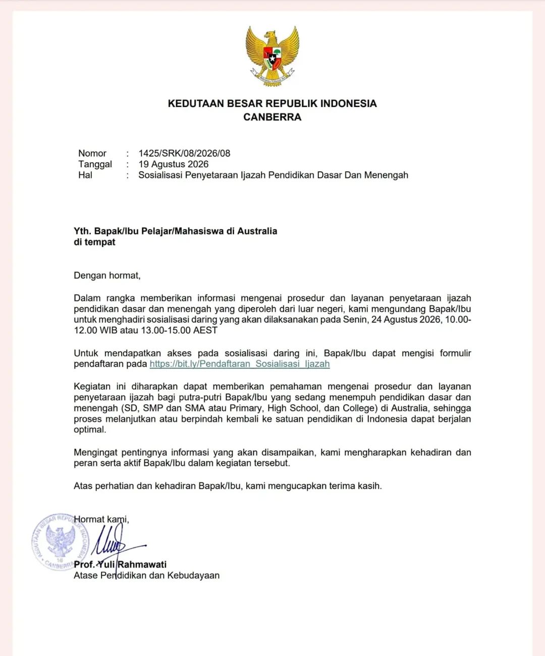 Denny Indrayana Soroti Surat KBRI Canberra soal Penyetaraan Ijazah: “Kok, Meng-Gibran Banget?” Fb Img 1787211470318