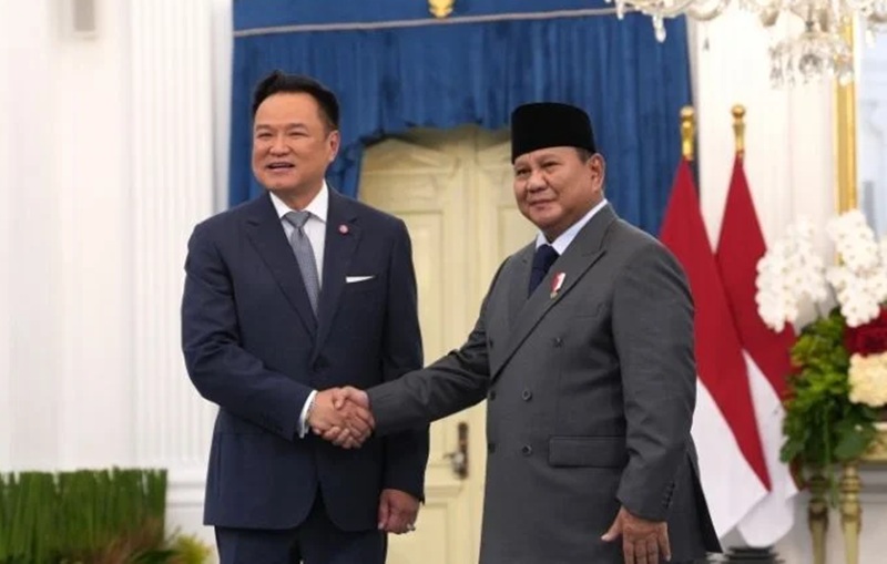 Prabowo Subianto dan Anutin Charnvirakul Holopis.com