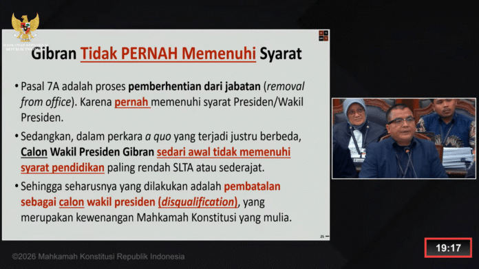 Gugatan Denny Indrayana Soal Syarat Pencalonan Gibran Di Mk Holopis