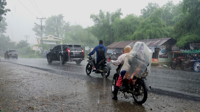 Ilustrasi Hujan Lebat Holopis
