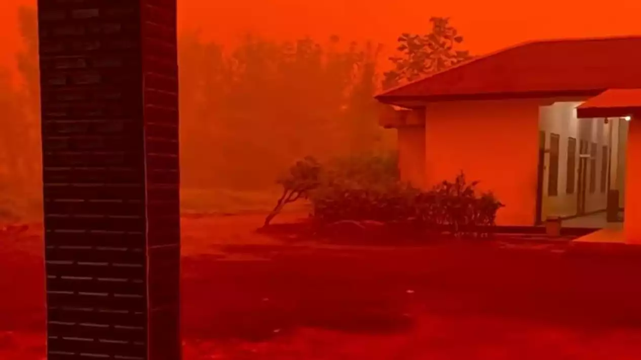 Langit Merah Kalteng Holopis