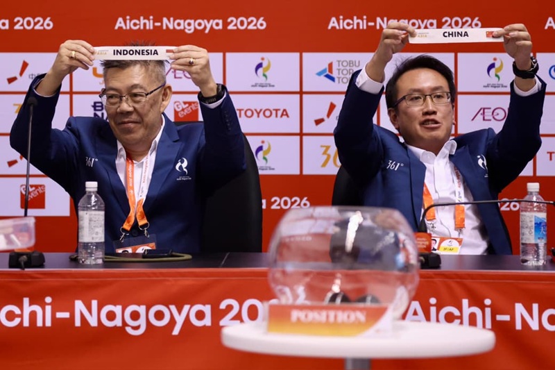 Proses Drawing Cabor Badminton Beregu Asian Games 2026 Holopis