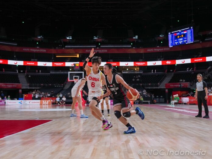 Timnas Basket Indonesia Putri 5x5 Saat Melawan China Di Asian Games 2026 Holopis