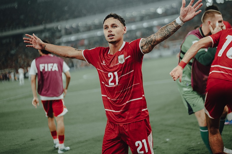 Dean James Selebrasi Gol Di Final Fifa Asean Cup 2026 Indonesia Vs Thailand Holopis
