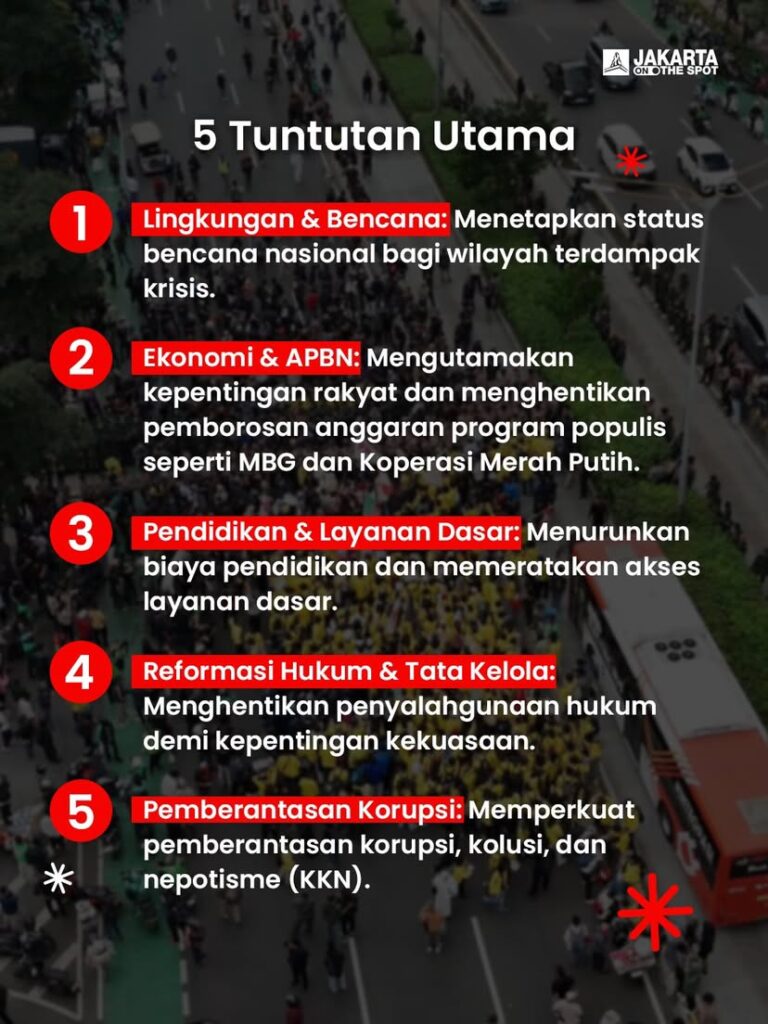 Tuntutan Demo 28 Oktober 2026 Holopis