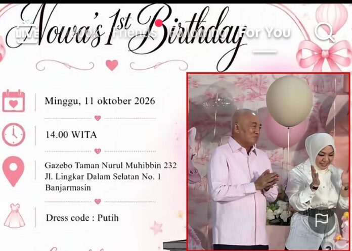 Ultah Cucu Gubernur Kalsel Holopis